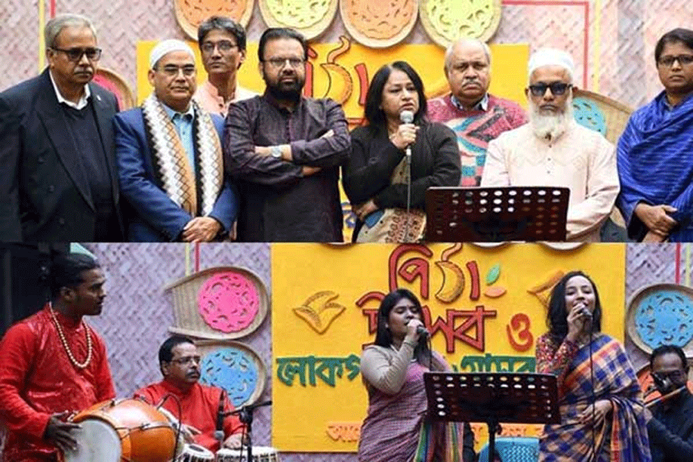 জাতীয় প্রেস ক্লাবে পিঠা উৎসব ও লোকগানের আসর
